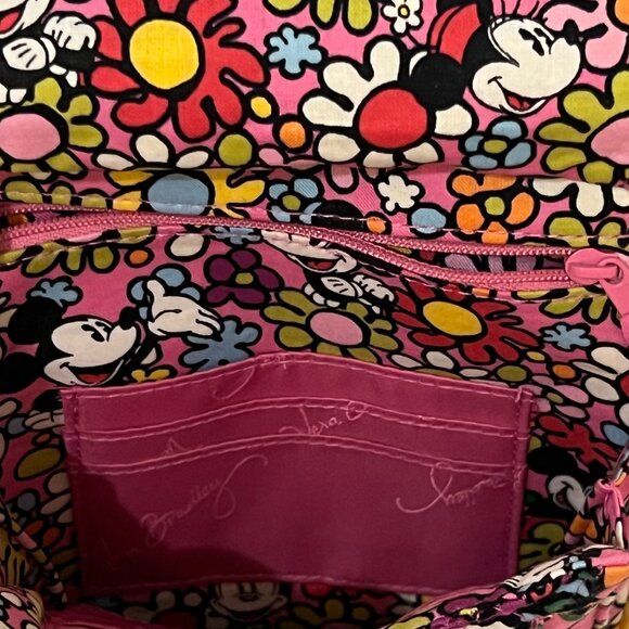 Vera Bradley Disney Just Mousing Around Mickey Crossbody Mini Hipster Purse Bag - Picture 5 of 9